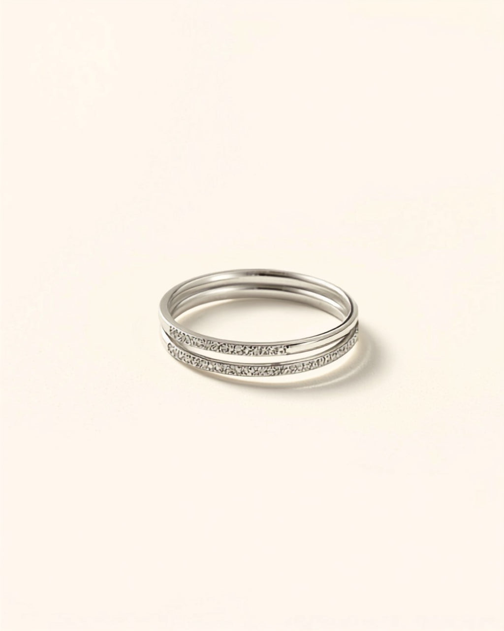 Jonc Fin Stackable argent 925 — Carron et Olivier