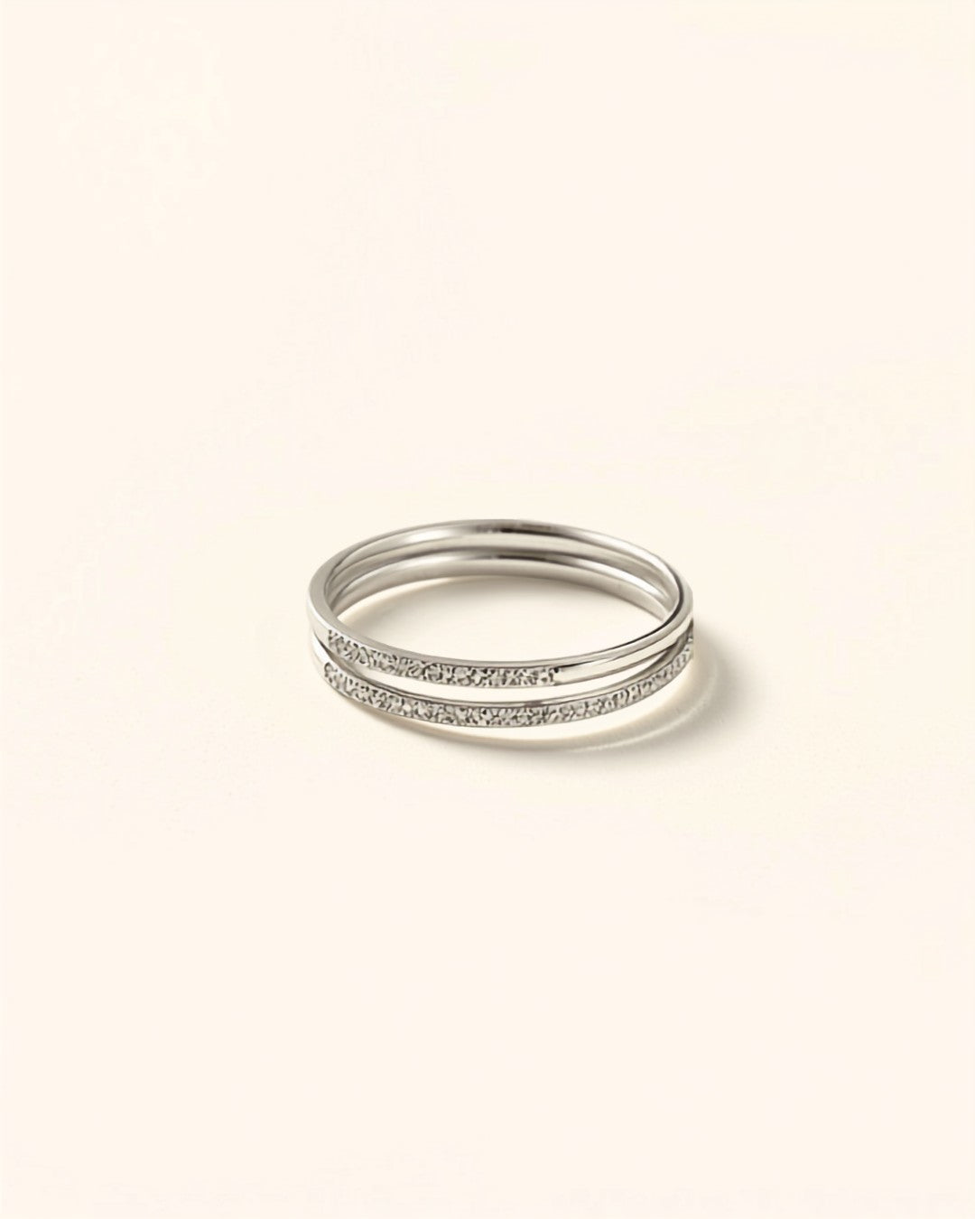 Jonc Fin Stackable argent 925 — Carron et Olivier