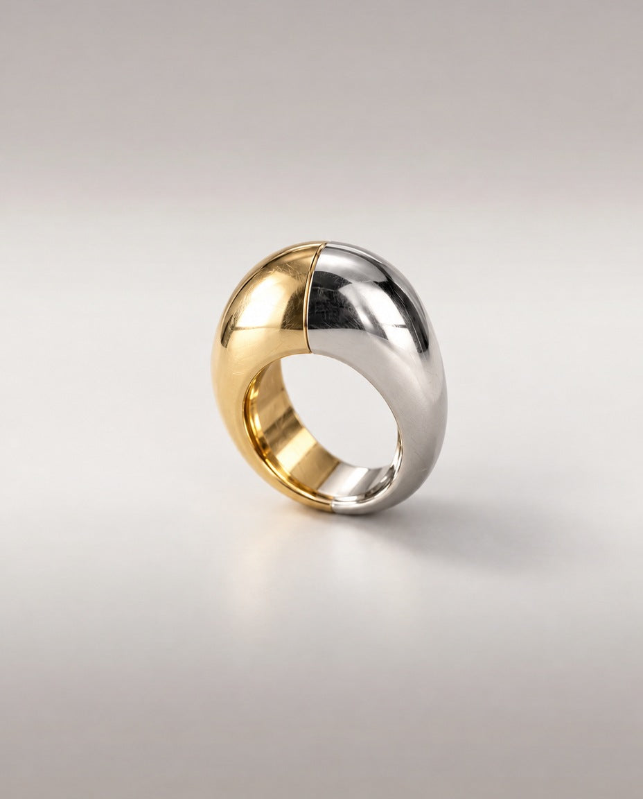 Bague Bicolore — vue inclinée