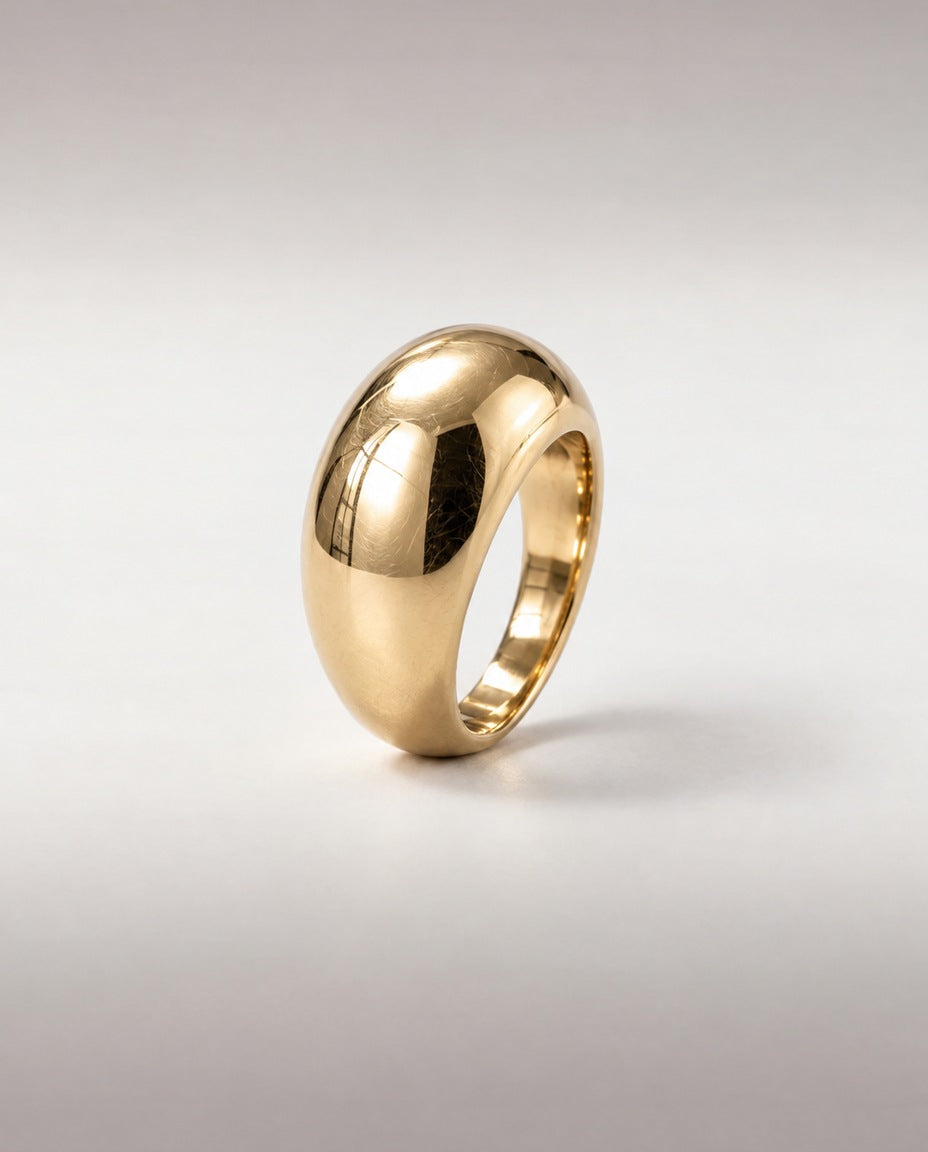 Bague Galet — vue inclinée