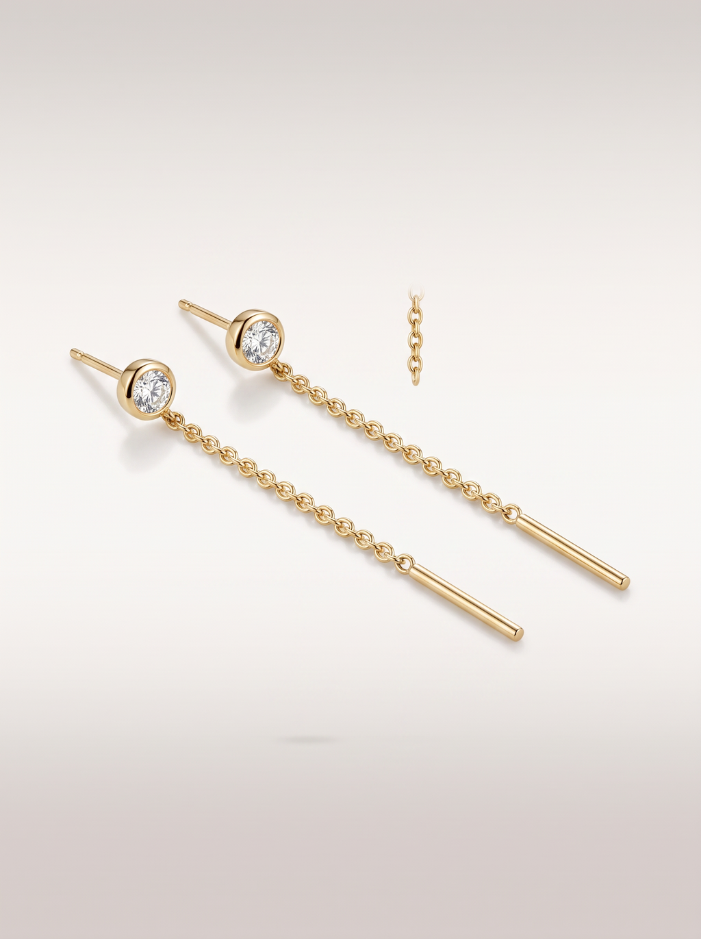 Chaînettes Diamant — posées à plat