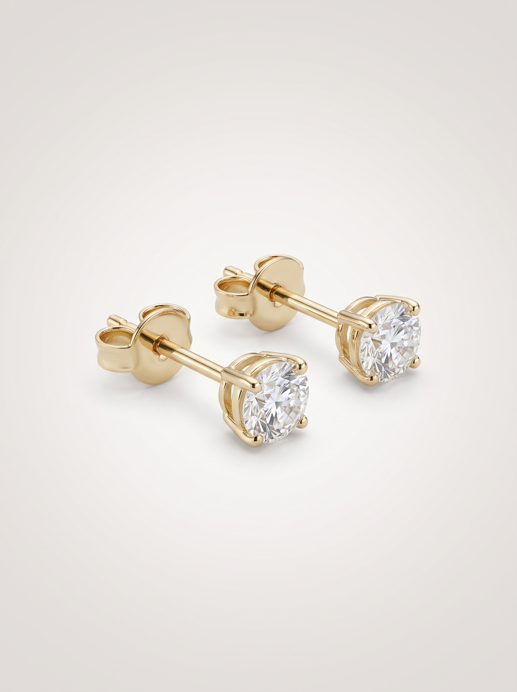 Puces Solitaire Diamant — posées à plat