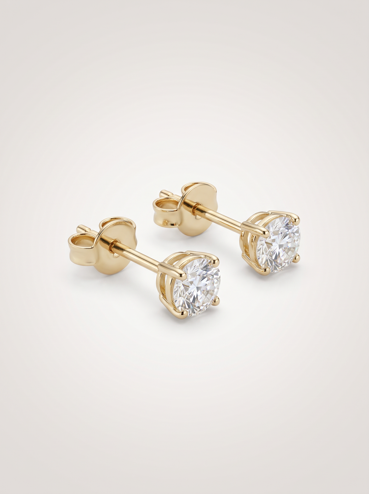 Puces Solitaire Diamant — posées à plat