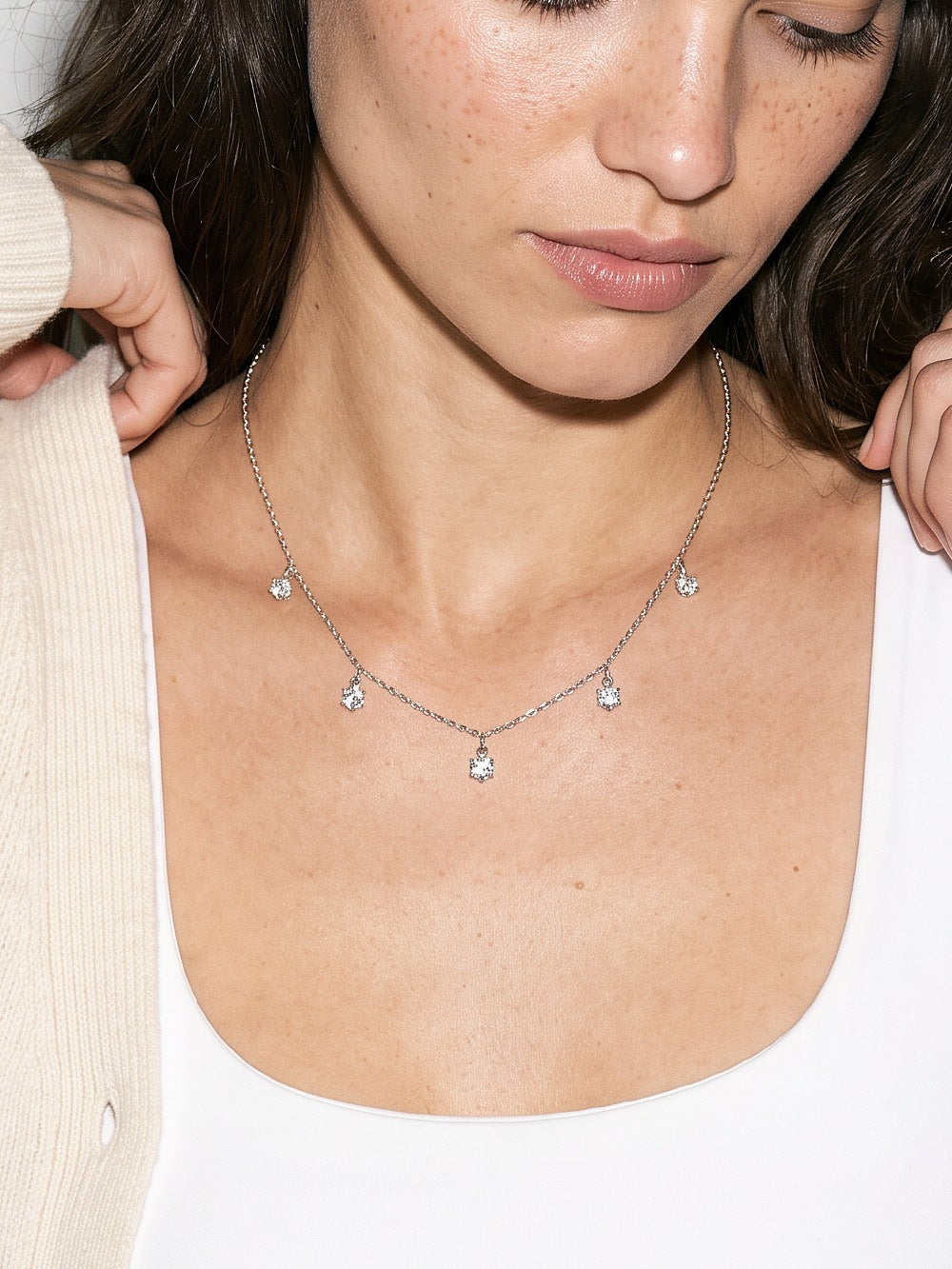 Collier Rosée porté