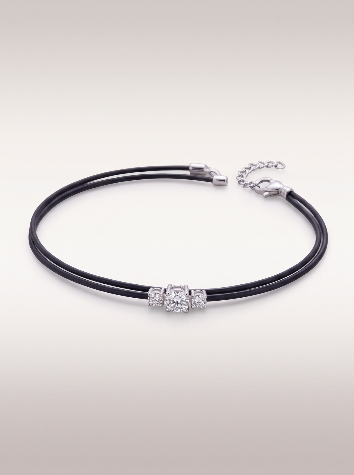 Bracelet Cordon Duo — vue trois-quarts